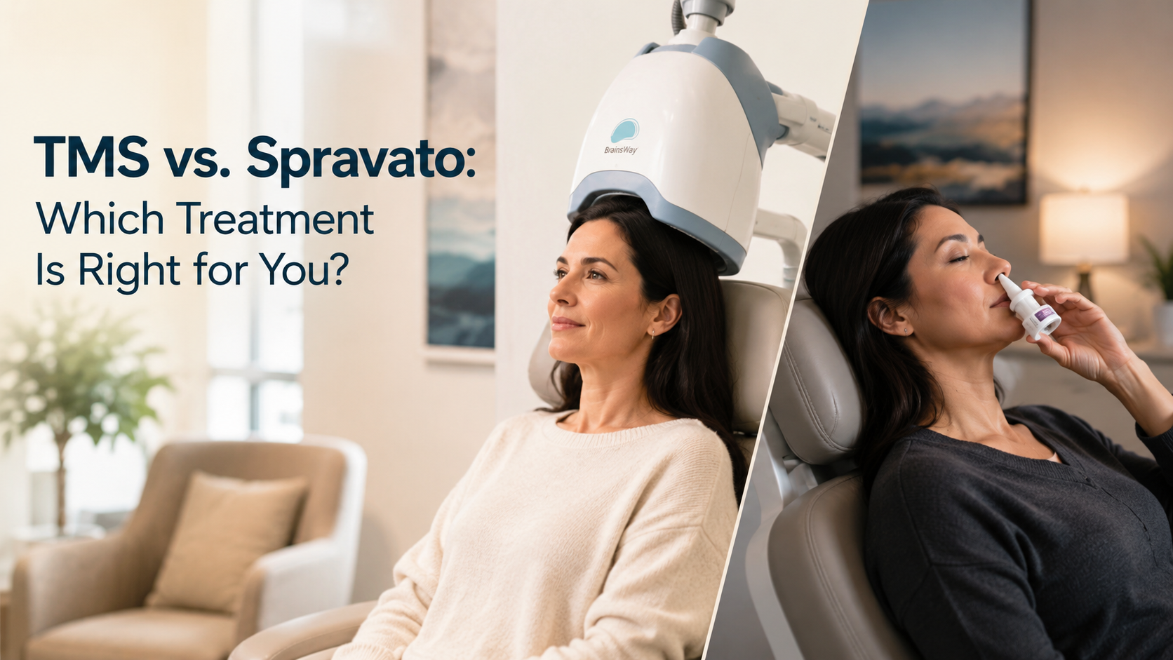 TMS vs. Spravato treatment comparison
