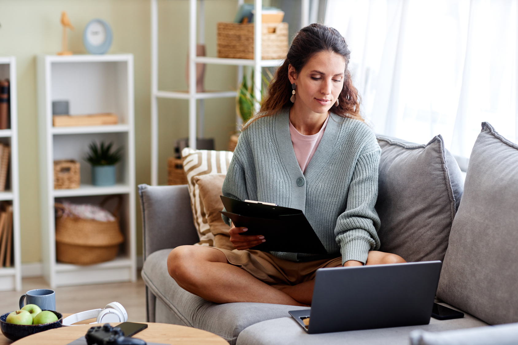 Adult checking CareFirst mental health benefits online before a first psychiatry visit